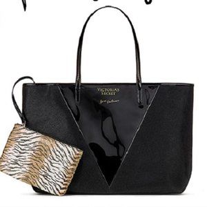 Victoria's Secret Tote with Animal Print Wristlet